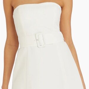 Amanda Uprichard Strapless White Dress